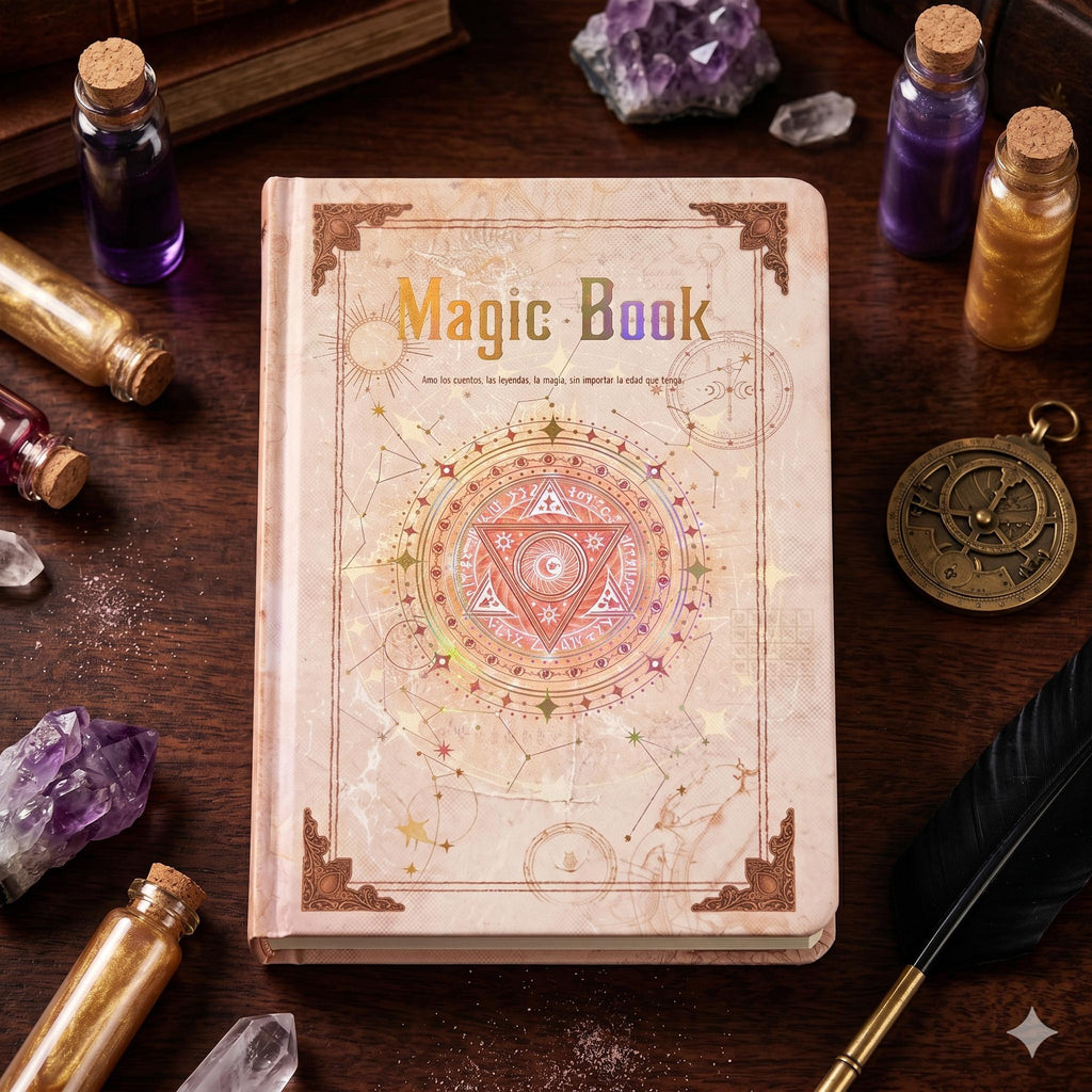 "Magic Book": Libreta Mágica Estilo Grimorio Vintage | Diario Esotérico, Astral y Tarot