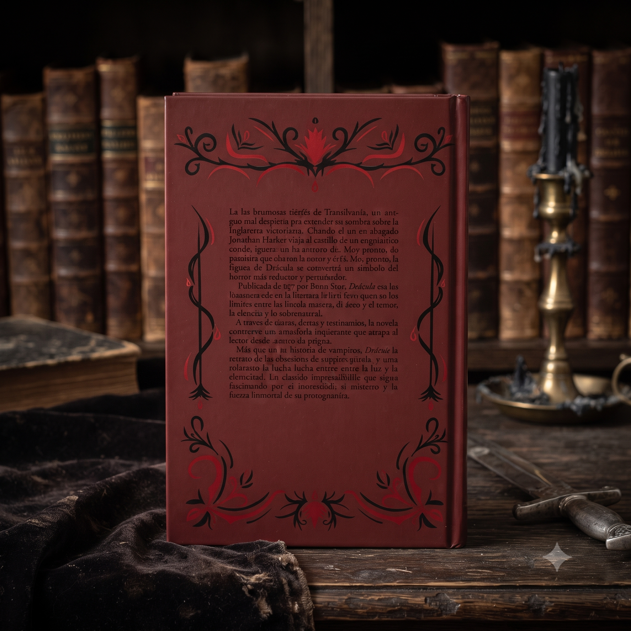 Drácula de Bram Stoker - Edición Coleccionista Ilustrada a color | Terror Gótico con Bordes Decorados