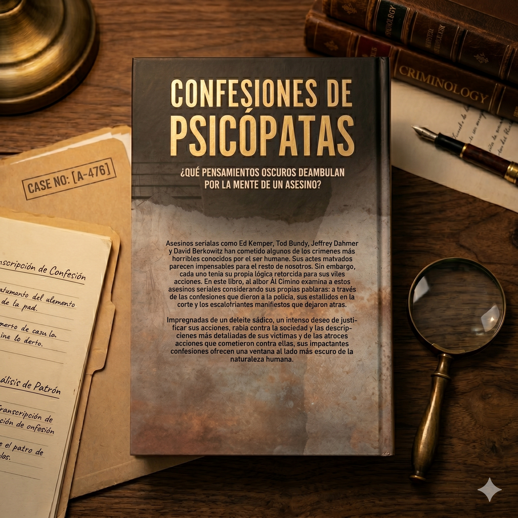 Libro Confesiones de Psicópatas de Al Cimino | True Crime y Mentes Criminales