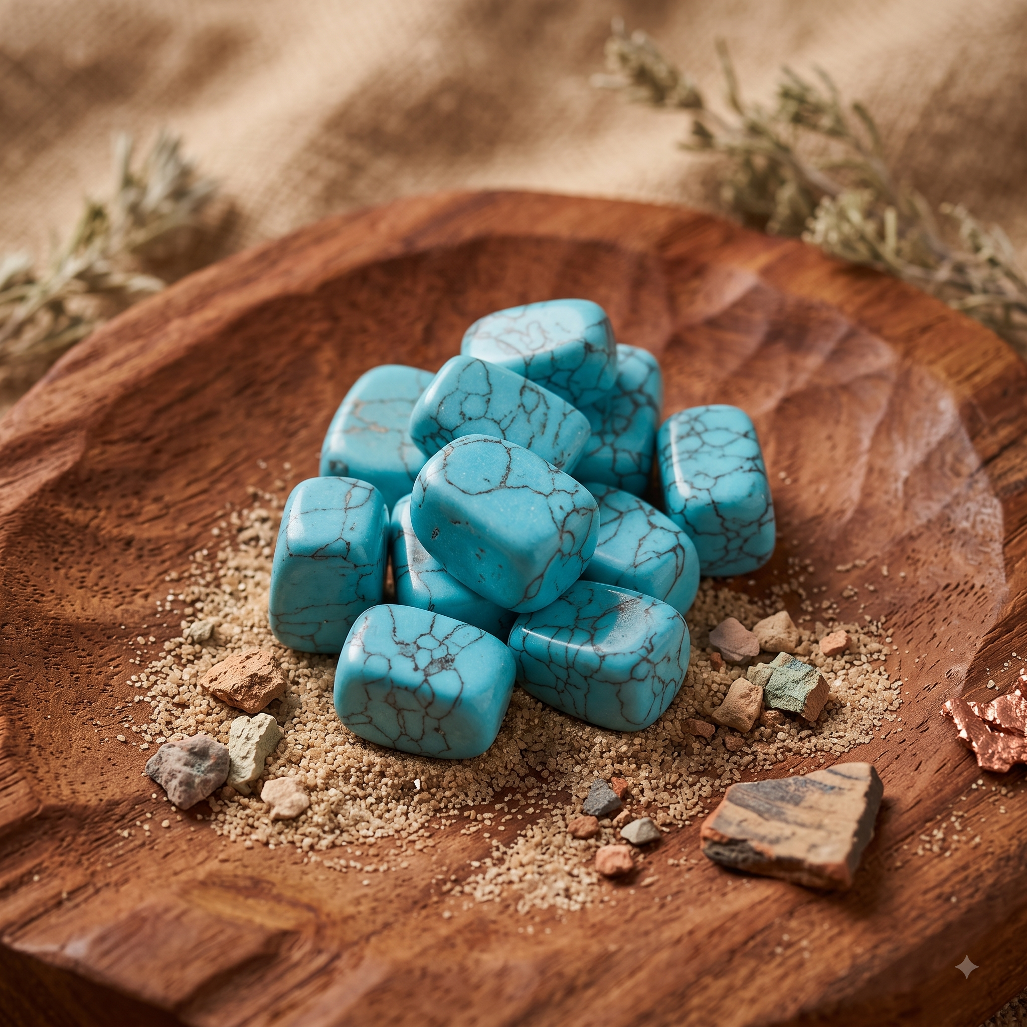 Piedras de Turquesa Natural Rolada (Paquete de 100g) | Minerales para Colección, Energía y Decoración