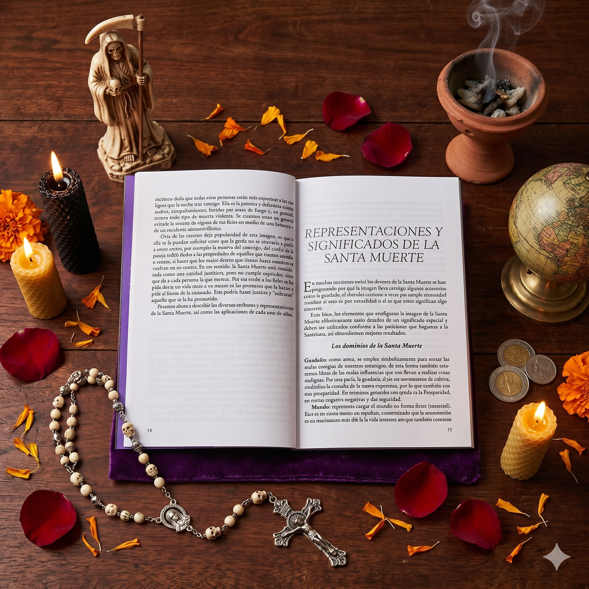 El Libro de la Santa Muerte: Guía Completa de Culto, Oraciones y Altares
