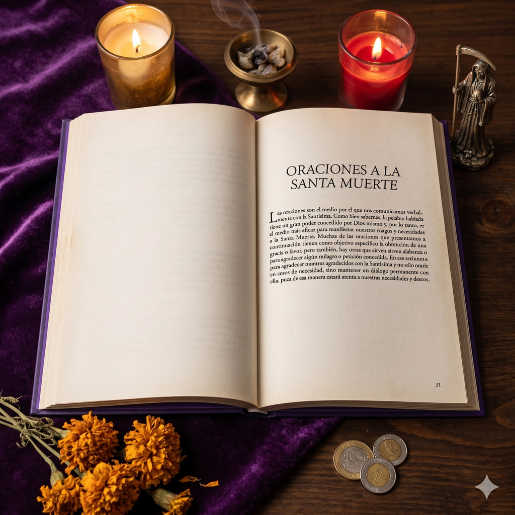 El Libro de la Santa Muerte: Guía Completa de Culto, Oraciones y Altares