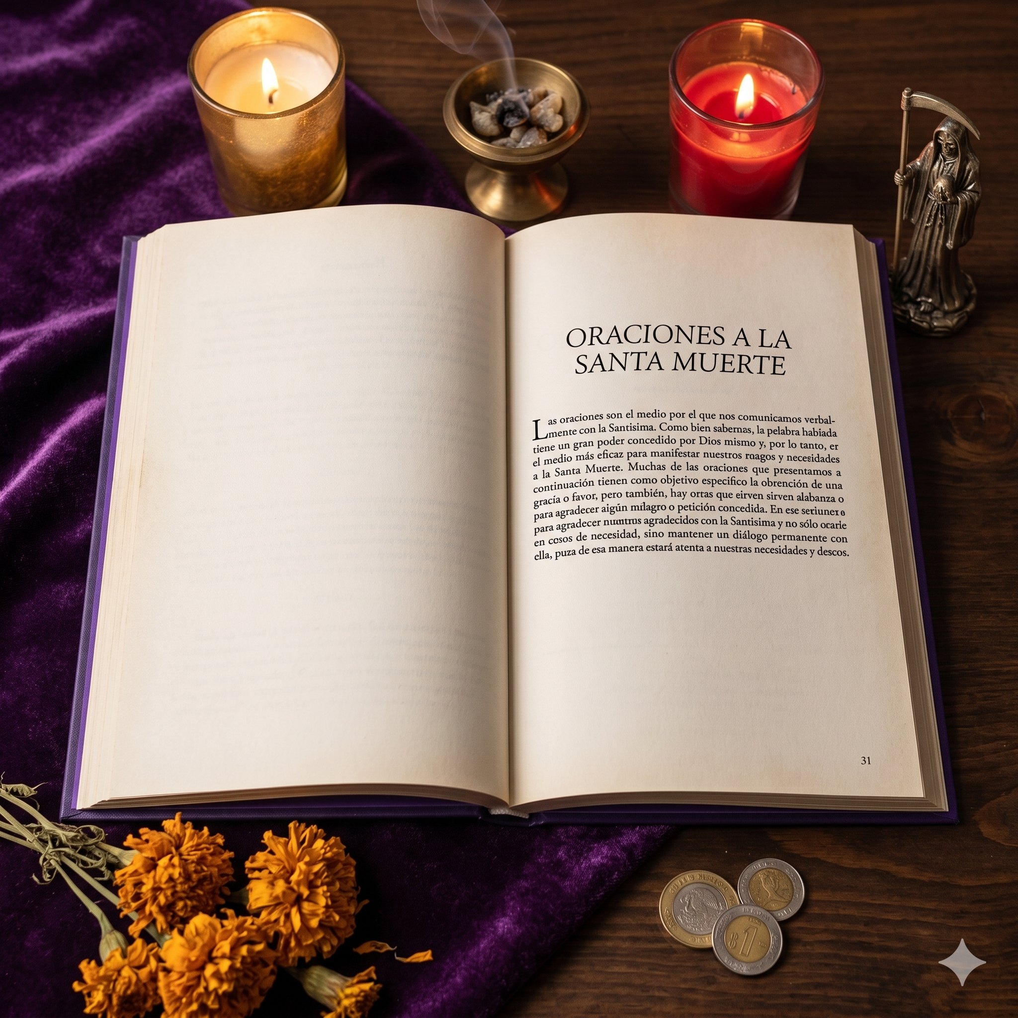 El Libro de la Santa Muerte: Guía Completa de Culto, Oraciones y Altares