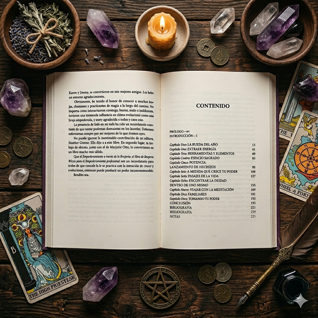 Empoderamiento a través de la Brujería: Guía Wicca Moderna para el Éxito Profesional, la Abundancia y la Confianza.