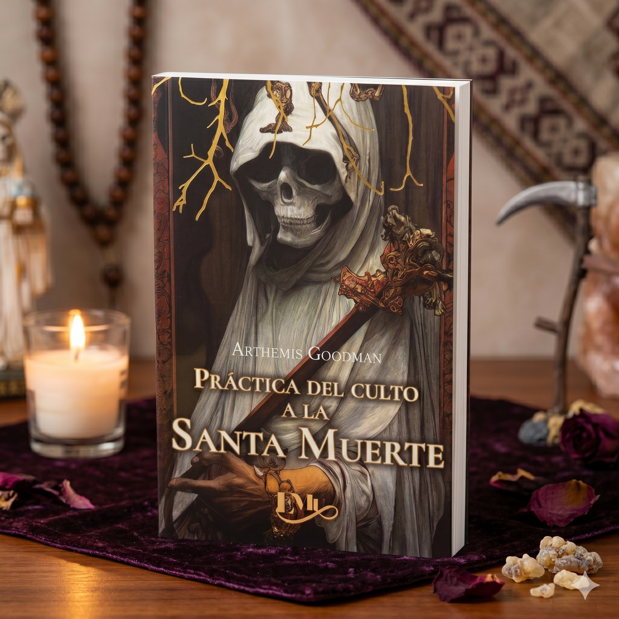 Libro Práctica del Culto a la Santa Muerte: Guía Completa de Oraciones y Altares a la Niña Blanca