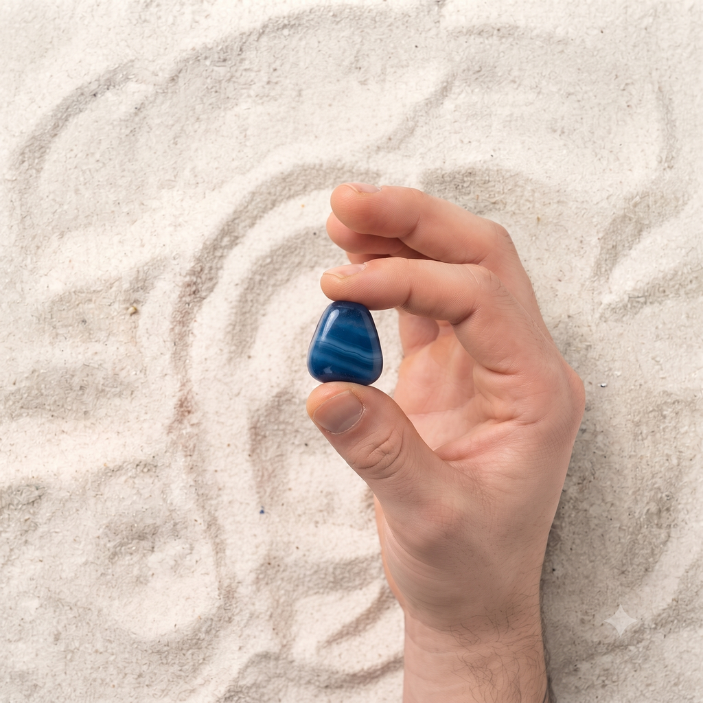 Cuarzos Azules Pulidos 100 g | Armonía, Paz y Sanación Energética.