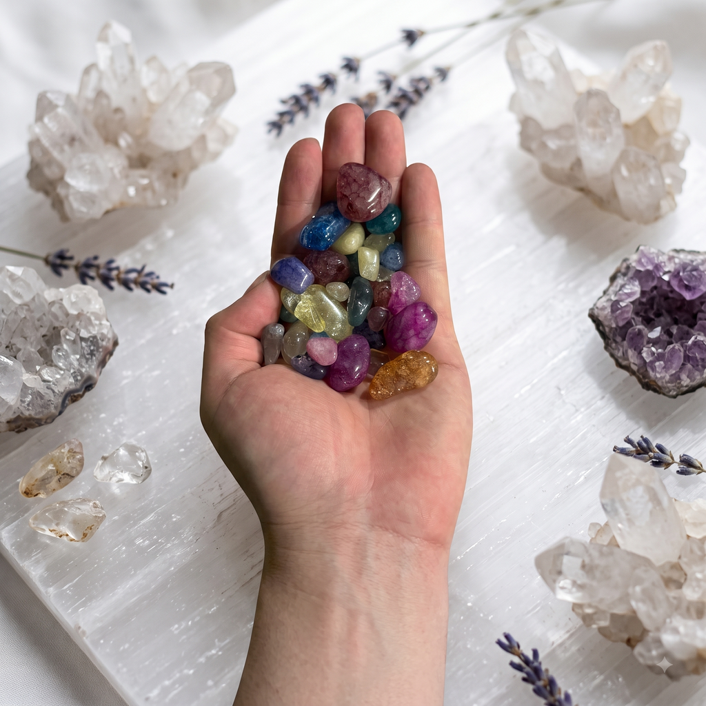 Mix de Cuarzos Naturales Rolados (100g) | Cristales Energéticos y Místicos