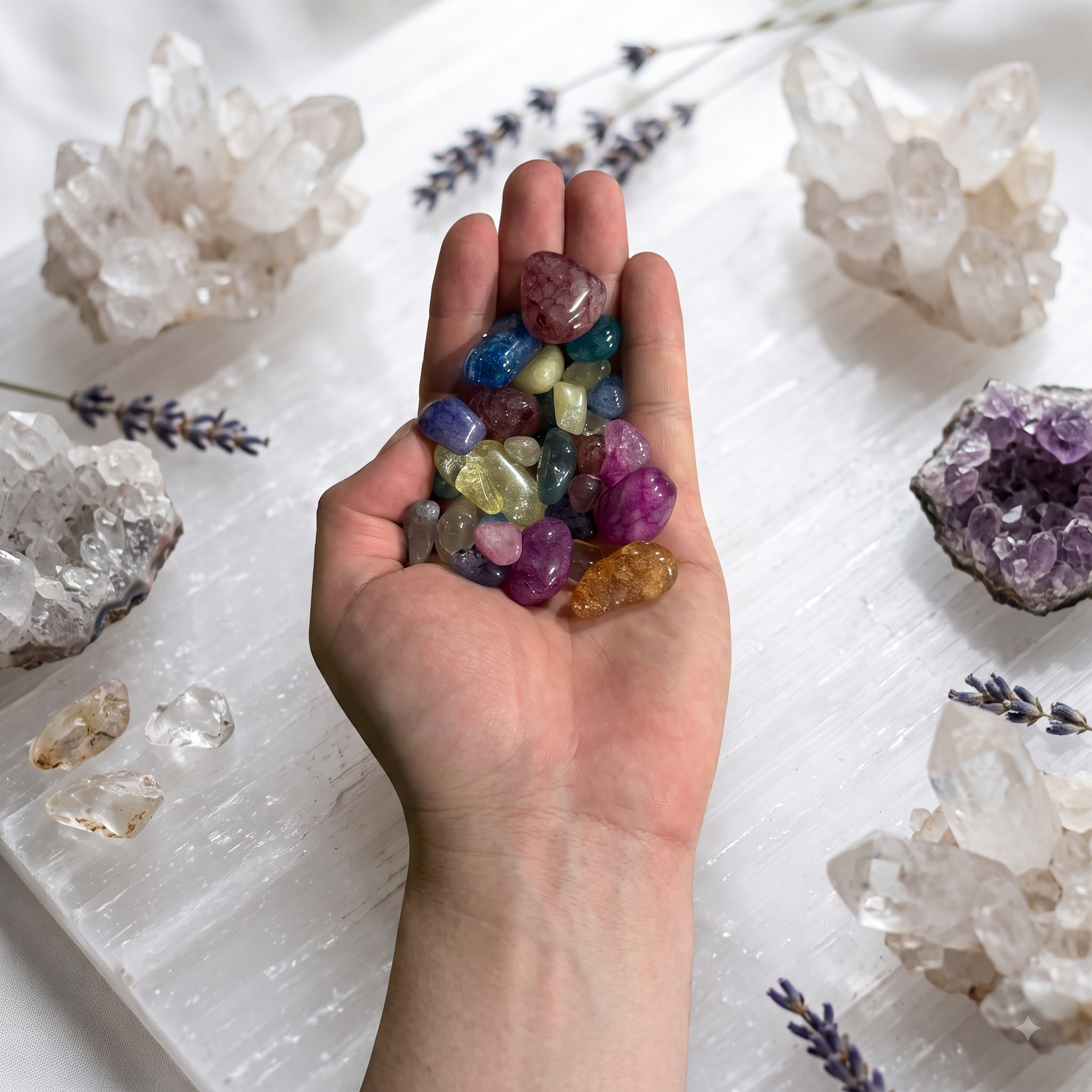Mix de Cuarzos Naturales Rolados (100g) | Cristales Energéticos y Místicos