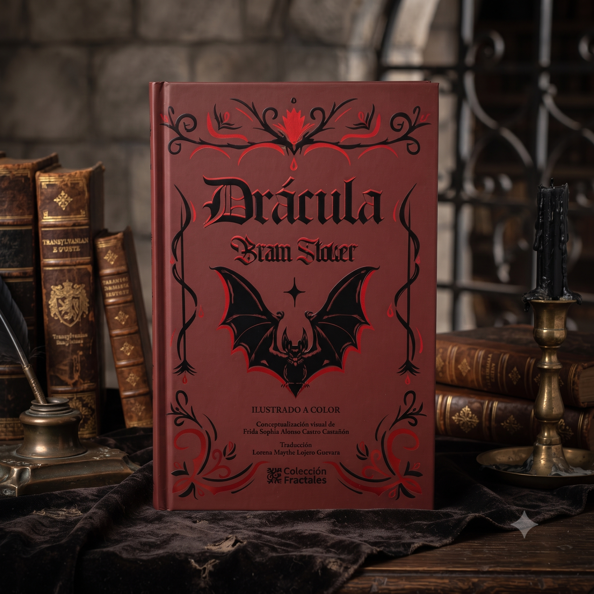 Drácula de Bram Stoker - Edición Coleccionista Ilustrada a color | Terror Gótico con Bordes Decorados