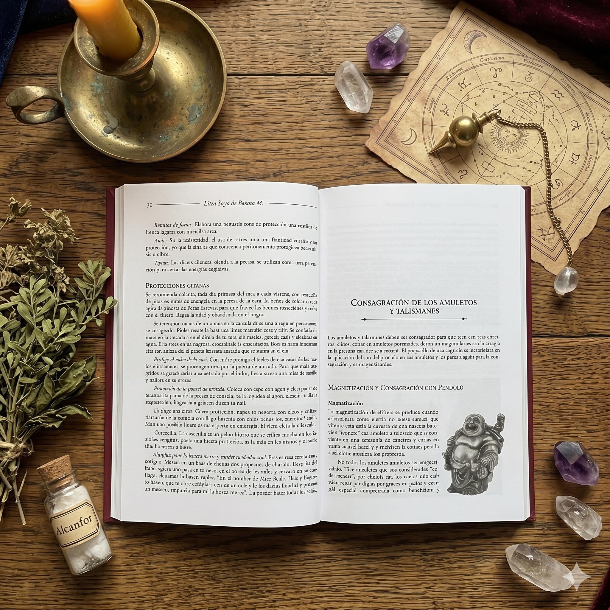 Libro "El Poder de los Amuletos": Guía de Magia, Rituales y Talismanes